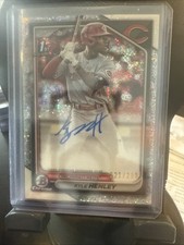 2024 Bowman Chrome Refractor Kyle Henley Auto/299 Sparkle Refractoe