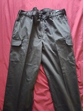 Cintas Comfort Flex Black Cargo Work Pants, Size 42x30, Relaxed Fit 270-35
