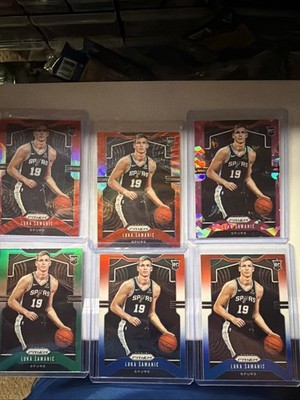 2019-20 Panini Prizm - Rookie Luka Samanic #265 Lot, Green Pink Ice Red Prizm