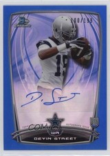2014 Bowman Chrome Rookie Blue Refractor /199 Devin Street #RCRA-DS Auto 3j7