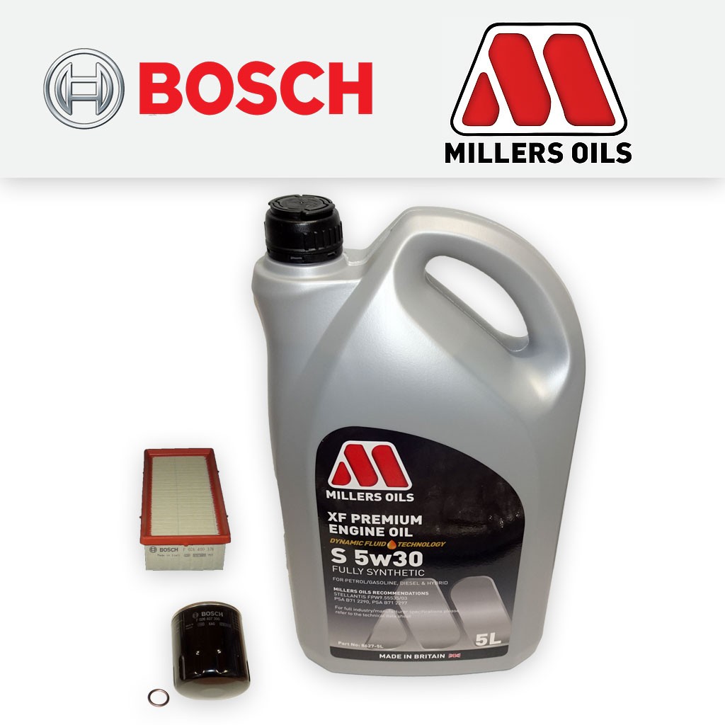 SERVICE KIT for DS DS3 1.2 VTI OIL AIR FILTERS +5w30 S OIL (2015-2019)