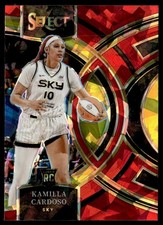 2024-25 Panini Select WNBA Premier Red Ice Prizms Kamilla Cardoso Rookie Chicago