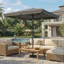 SONGMICS Sonnenschirm Sonnenschutz UPF 50+ beidseitig um 30° knickbar