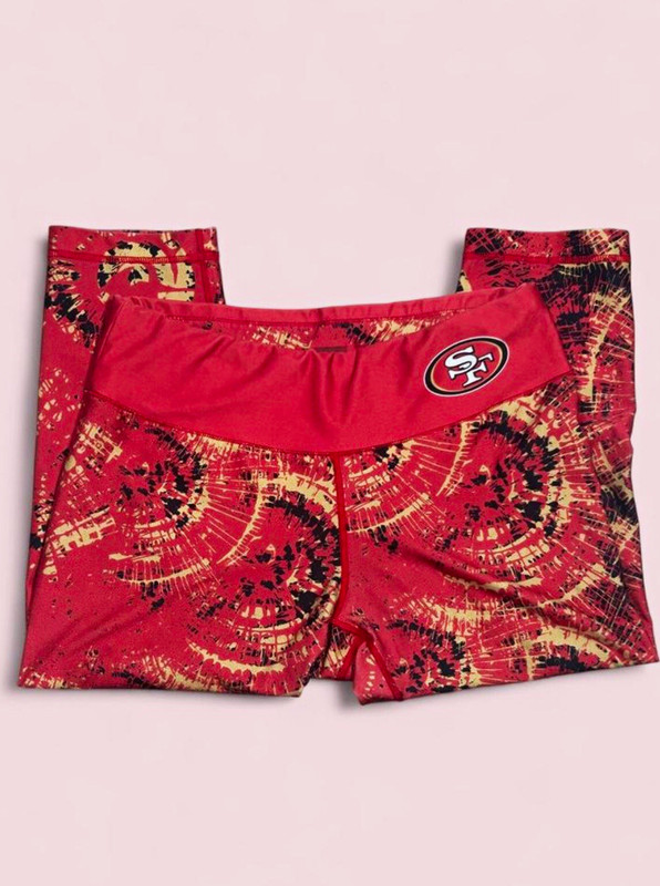 San Francisco 49ers NFL Football Graphic Pants - Red Gold Black