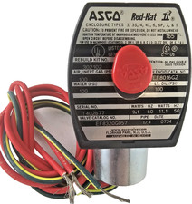 ASCO EF8320G057 120VAC Solenoid Valve 1/4" NPT Air Water Gas 3-Way NC 1 - 100PSI