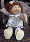 Vintage 1978 1982 Cabbage Patch Doll Brown Eyes Brown Hair Mold #2