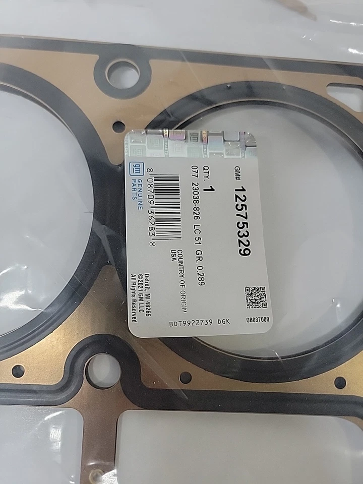 GM Genuine Parts 12575329 Cylinder Head Gasket OEM - Image 2 of 4