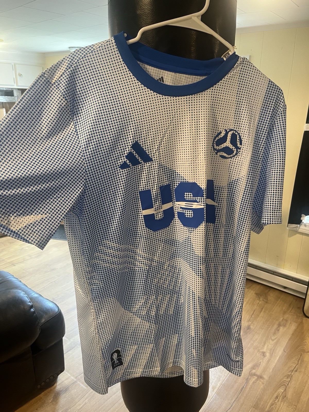 $70 JI7635 Adidas USMNT 2026 FIFA World Cup USA Jersey White Blue Men’s M NWT