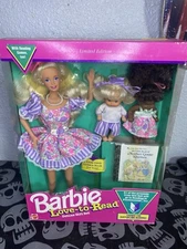 1992 Barbie Love-to-Read Deluxe Gift Set Limited Edition Dolls #10507 NEW IN BOX