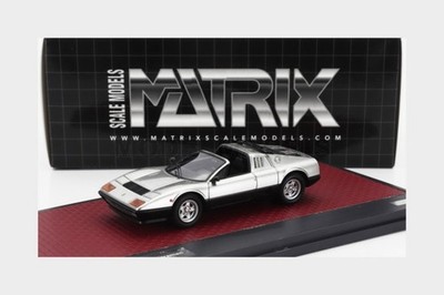 MATRIX SCALE MODELS MX40604-183 Ferrari 512BB Targa Straman 1978 Silber BLAC