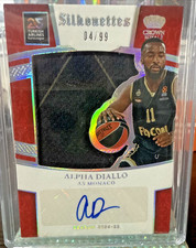 2024-25 Panini Crown Royale Euroleague BK Alpha Diallo Silhouettes J/A #'d/99