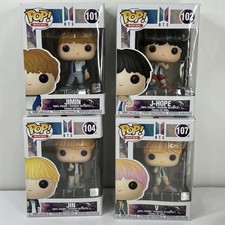Lot 4 FUNKO POP Rocks BTS J-Hope Jimin Jin V# 101 102 104 & 107 Boy Band Kpop