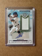 Jackson Chourio #JMS-JC 2024 Boys Of Summer Patch Auto /99 Brewers