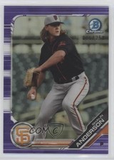 2019 Bowman Chrome Prospects Purple Refractor /250 Shaun Anderson #BCP-211 s3g