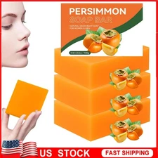 1-5X Persimmon Soap Bar Body Odor Control Deodorant Soap for Men & Women 