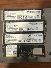 Lot (4) Transcend TS512GMTE712A-1 512 GB SSD & Micron MTFDKBA512TFH 512GB SSD