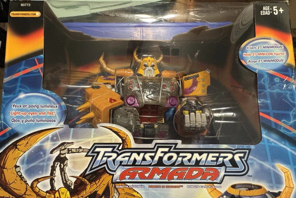 TRANSFORMERS ARMADA UNICRON NIB VINTAGE W DEAD END FIGURE NEW SEALED HASBRO 2003 - Image 2 of 4