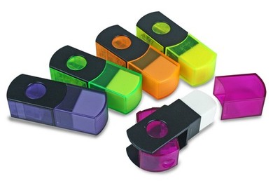 The Pencil Grip Pencil Sharpener and Eraser Combo, 2-in-One Sharpener Eraser ...