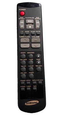 Samsung Wireless Remote Control Black for Samsung CD Mini Audio System.