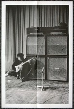 ERIC CLAPTON MARSHALL AMPS POSTER . CREAM SOUNDCHECK CONCERT 1967