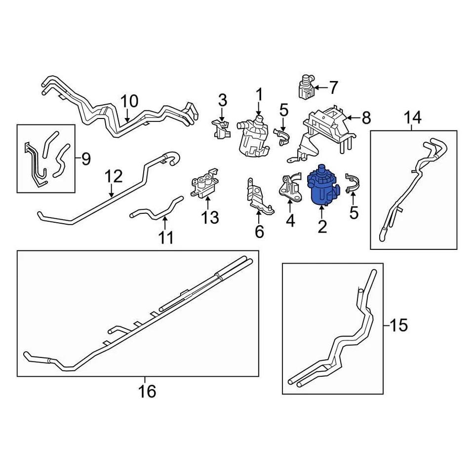 For BMW X5 2010-2013 BMW 11517584088 Engine Auxiliary Water Pump - Изображение 2 из 4