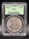 1883-O Morgan Silver Dollar PCGS MS64 90% UNC US Coin F84