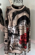 Men  s Vintage Carlo Colucci Sweater 56 L/XL RARE SOLD OUT COLORWAY