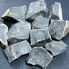 Black Basalt Igneous Volcanic Crystal Rough Raw Stones (By The Piece or Pound)