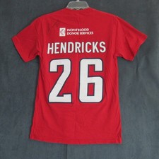 Washington Capitals T Shirt Mens Size Small Red Matt Hendricks Hockey NHL Tee
