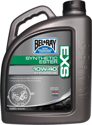 Bel-Ray EXS Synthetic Ester 4T Engine Oil - 10W40 - 4L. Motorcycle 99161B4LW