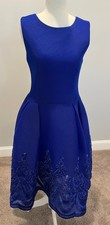 Sleeveless Royal Blue Cocktail Dress by Issue New York, size M, New with tags