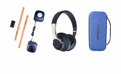 AEROBAND PocketDrum 2 Max elektronisches Schlagzeug + H2 Wireless Kopfhörer NEU