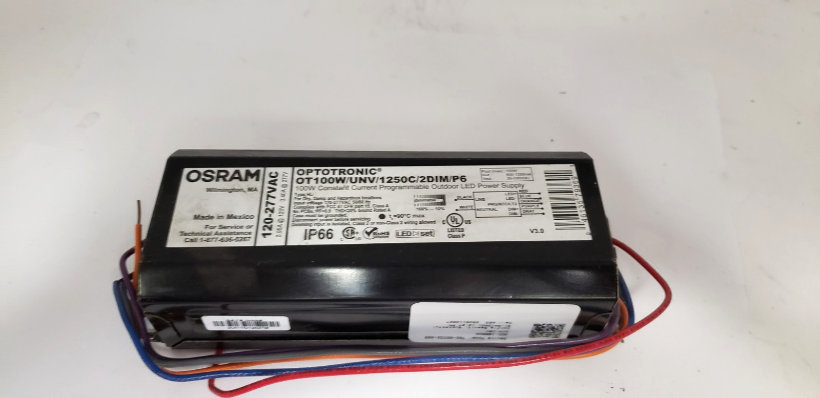 OSRAM OT100W/UNV/1250C/2DIM/P6 PROGRAMMABLE OUTDOOR POWER SU