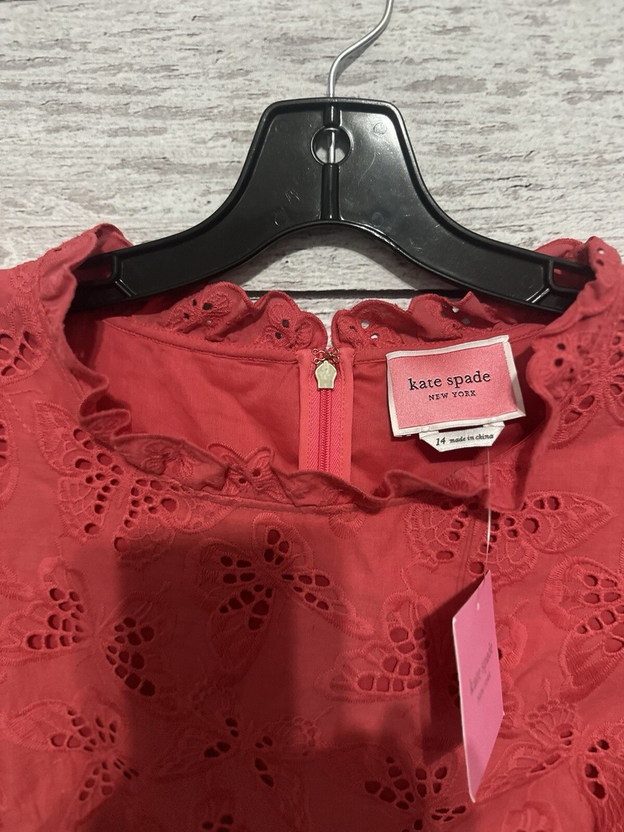 Kate Spade Butterfly Eyelet Shift Dress | eBay Kate Spade Butterfly Eyelet Shift Dress | eBay