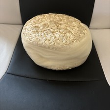 Vintage Hat Pillbox Women Beige Hand Made 1960's 6 inch Jackie Kennedy Sty