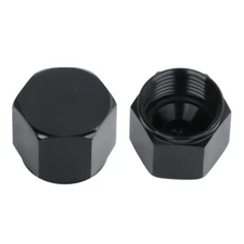 LokoCar 4AN 6AN 8AN 10AN Flare Cap Block off Fitting Plug Aluminum Black 2Pcs