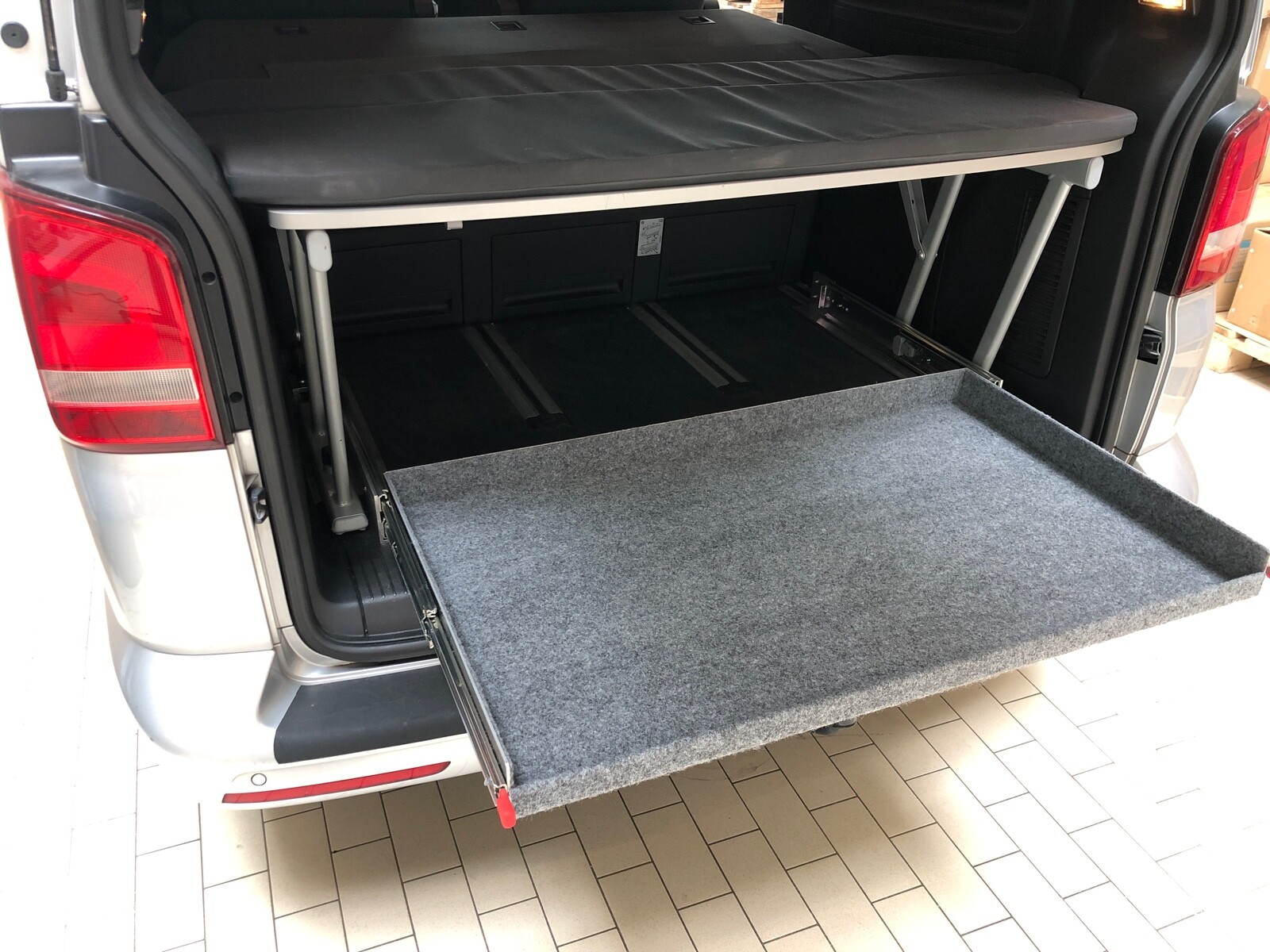 Heckauszug VW T5 T6 T6.1 Multivan Alu für Multiflexboard California Beach