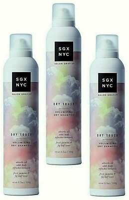 3x SGX NYC Salon Grafix Dry Touch Volumizing Dry Shampoo Fresh Jasmine& Fig Leaf