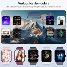 Fitness Blood Pressure Heart Rate Monitor Calorie Smart Watch Bluetooth Call 6