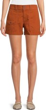 Time And Tru Women's Utility Shorts - Gingerbread Brown Size 18