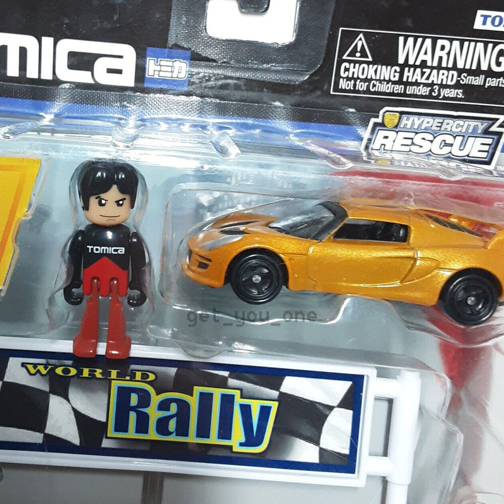 Tomica Diecast Yellow Lotus Exige S Car Hypercity Rescue World