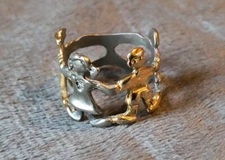 Boma Sterling Silver Children are the World Openwork Band Ring 4.1g Size 6