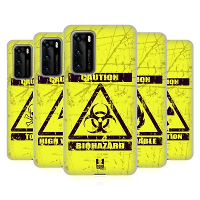 HEAD CASE DESIGNS HAZARD SYMBOLS SOFT GEL CASE FOR HUAWEI PHONES 4