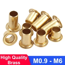 Brass Eyelet Hollow Tubular Rivets Through Nuts Hole Grommets M0.9 M1.3 M2 - M6