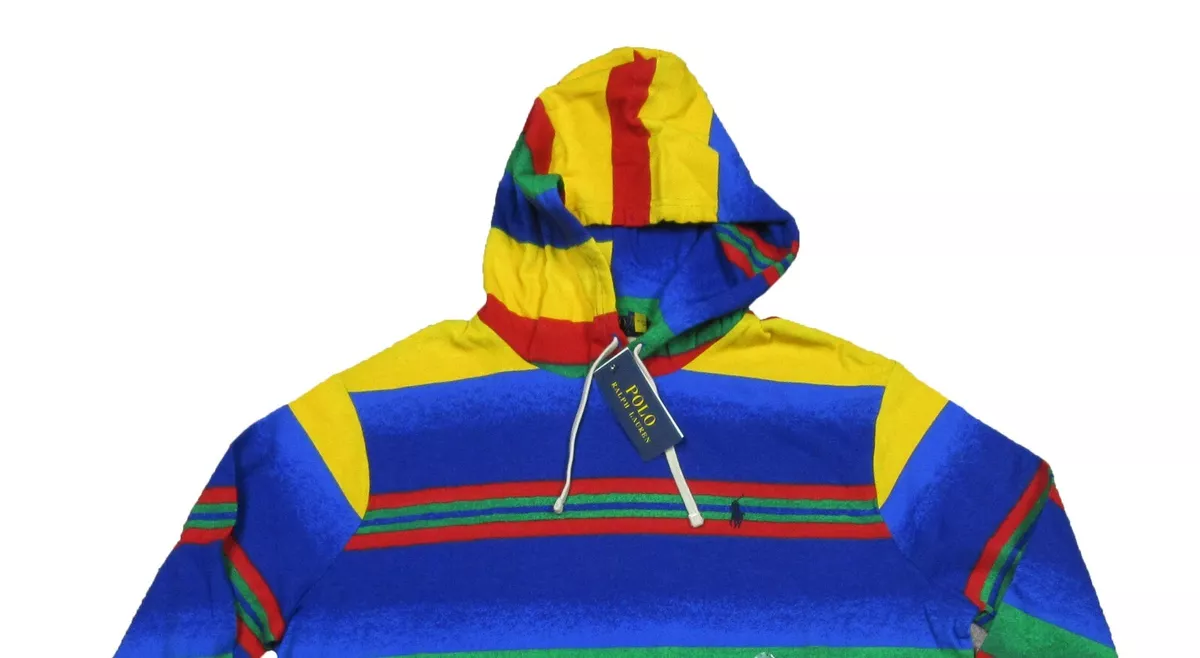 Striped sales polo hoodie