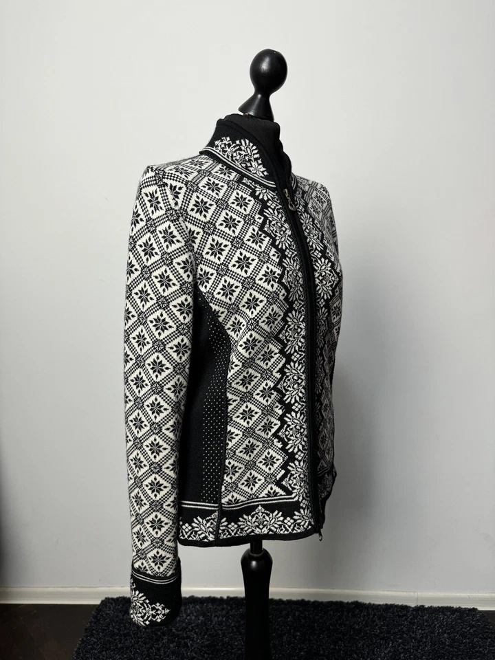 Dale of Norway Mujer Christiania Merino Cremallera Completa Chaqueta Suéter Talla L p2p 19,3 Foto 3 de 4