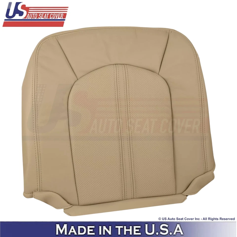 Cubierta de asiento inferior del conductor de cuero genuino marrón cachemir 2008-2013 para Cadillac CTS Foto 2 de 4