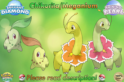 Pokémon Chikorita Shiny 6IV Pour Legends ZA - Niveau 100, Masterball, Garanti à Vie, Neuf