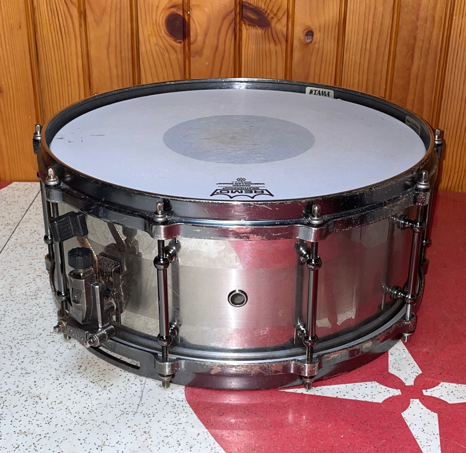 Rare Tama 6" X 14" Warlord Spartan Snare Drum - Steel Shell w/ Tube Lugs