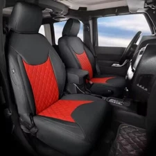 FOR 2007-2024 JEEP WRANGLER UNLIMITED MOTOPTES CUSTOM CAR SEAT LEATHER CUSHIONS
